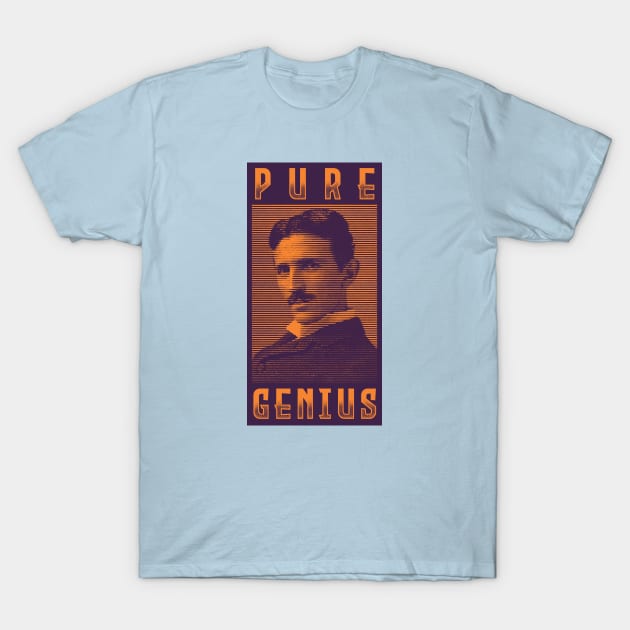 Tesla - Pure Genius T-Shirt by OsFrontis